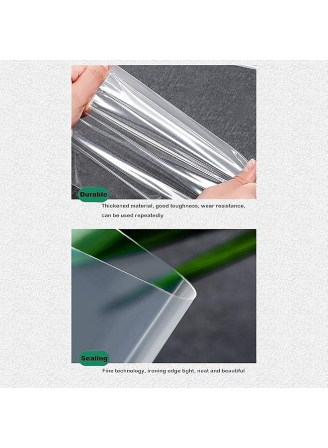 صناعات بلاستيكا ذ.م.م. 200 Pack Ziplock Bags 9"x12" / 22.86x30.48cm Storage Bags With Resealable Zipper, Clear Zipper Bags, Sealed Plastic Bags for Food, Sandwich, Freezer, Party Favors, Travel - Image 5